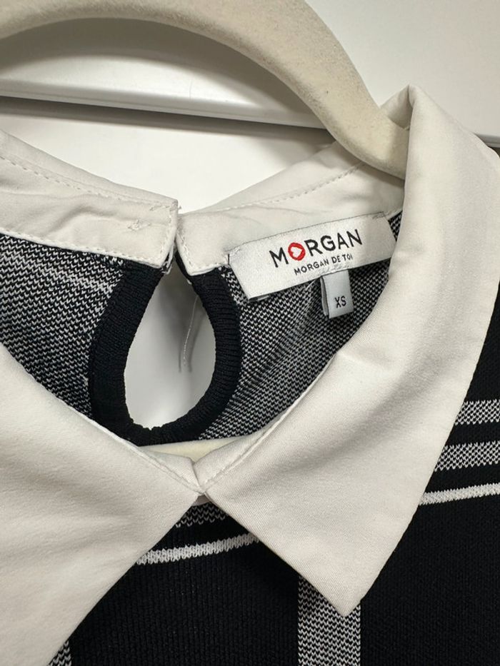 Top noir et blanc Morgan - photo numéro 6