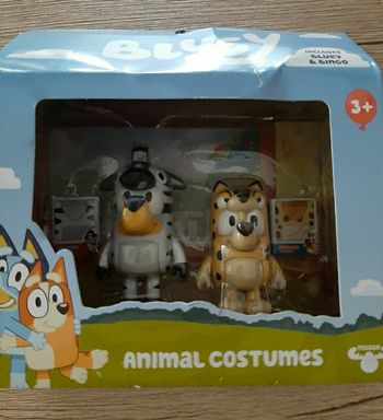 Lot 2 figurines Bluey et Bingo animaux