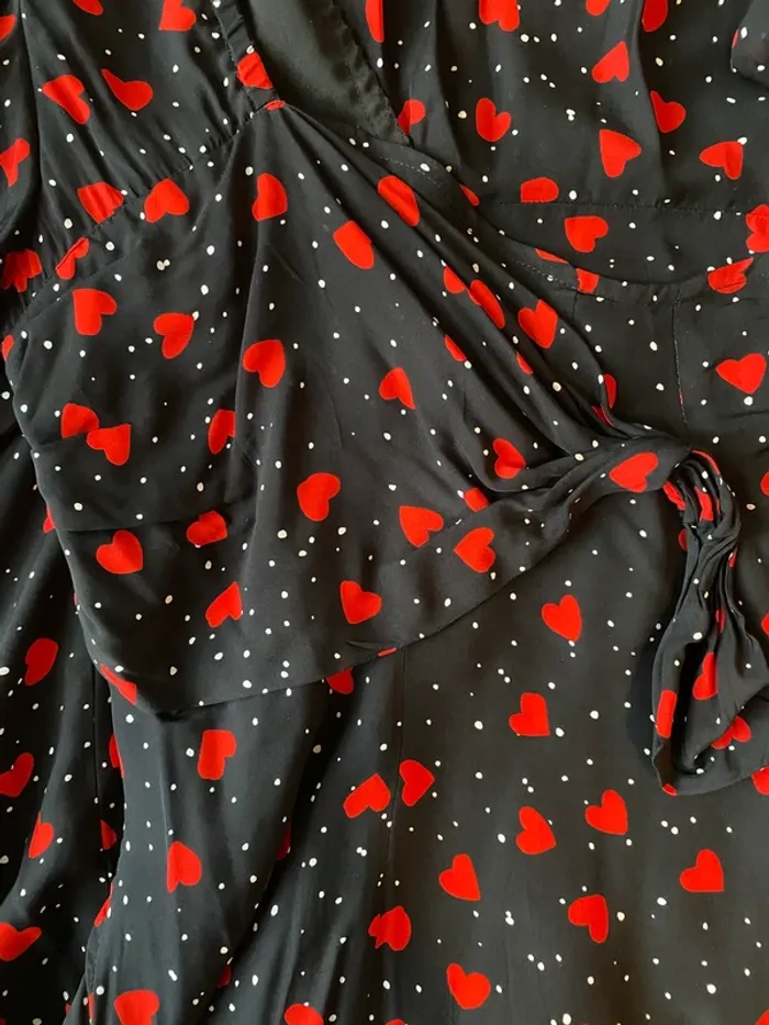Robe noire avec cœurs rouges The Kooples - photo numéro 7
