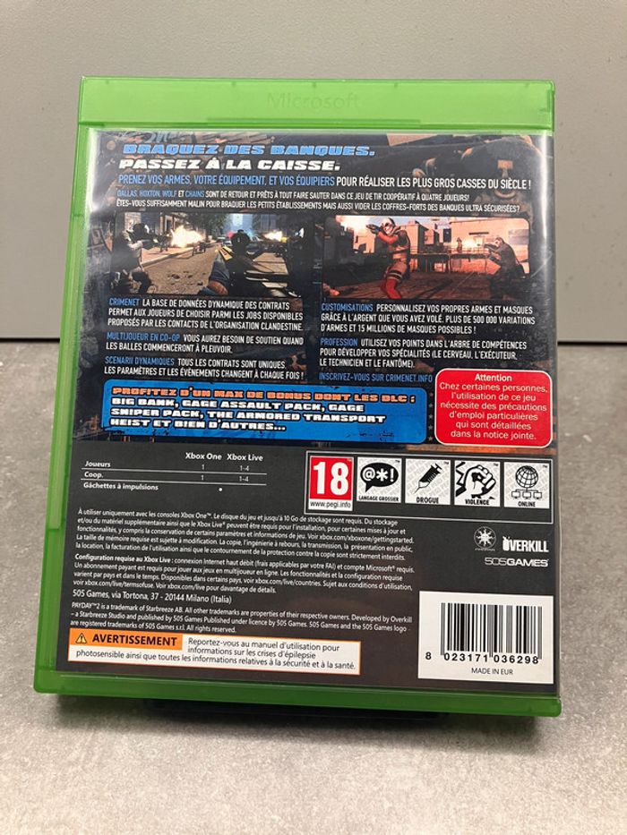 Jeux Xbox One : Payday 2 CrimeWave Edition (J2025360) - photo numéro 2