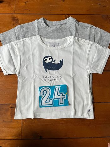 Lot de 2 tee shirt manches courtes