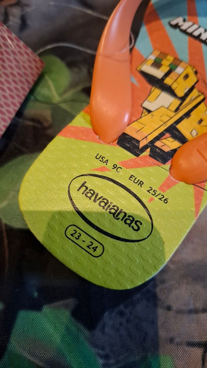 Tongs enfant Minecraft Havaianas - photo numéro 6