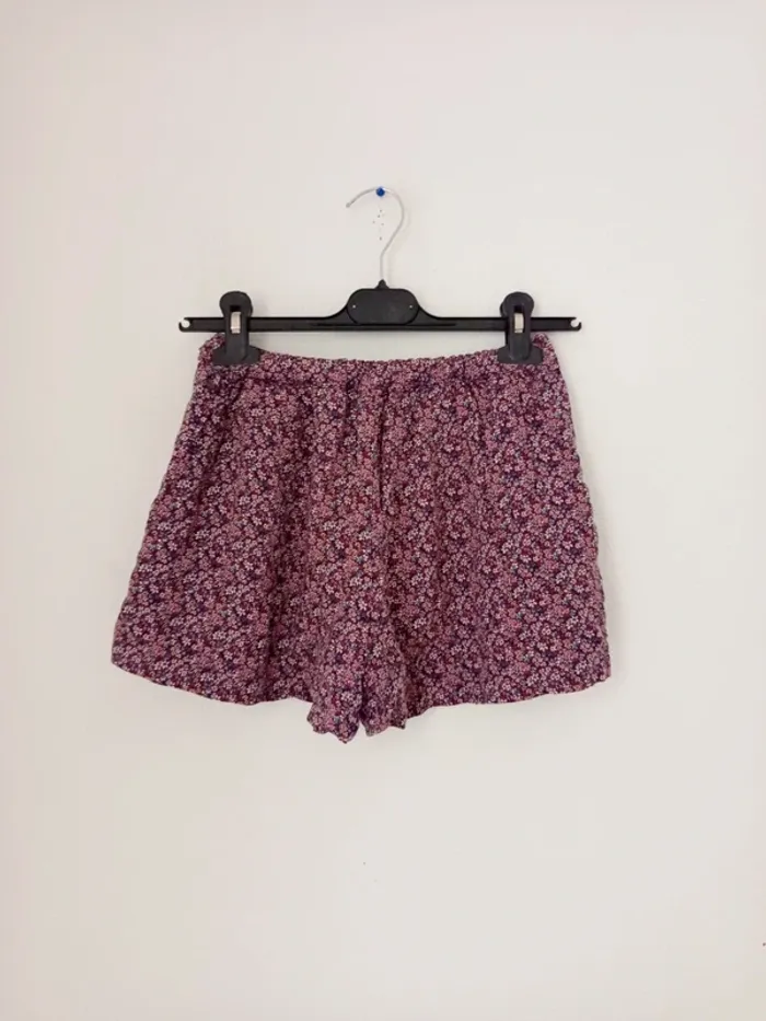 Short d'été fluide a motifs fleurie fille w - photo numéro 5