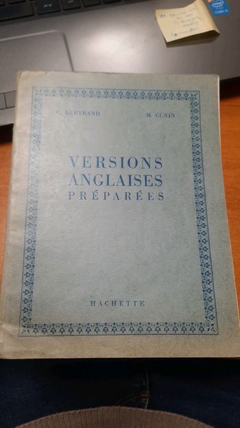 Livre version anglaises préparées