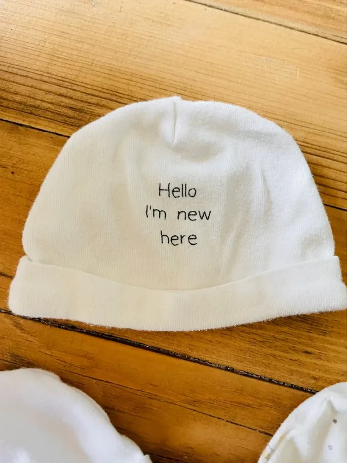 Lot de 3 bonnets naissance - photo numéro 2