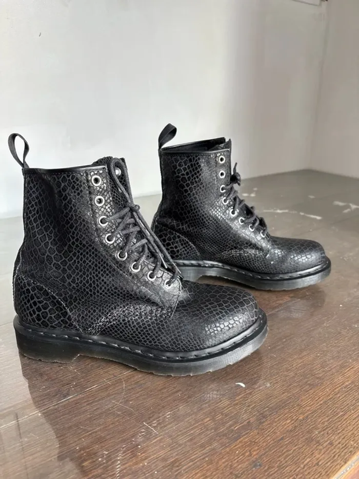 Dr Martens 1460 Noir Python - photo numéro 2