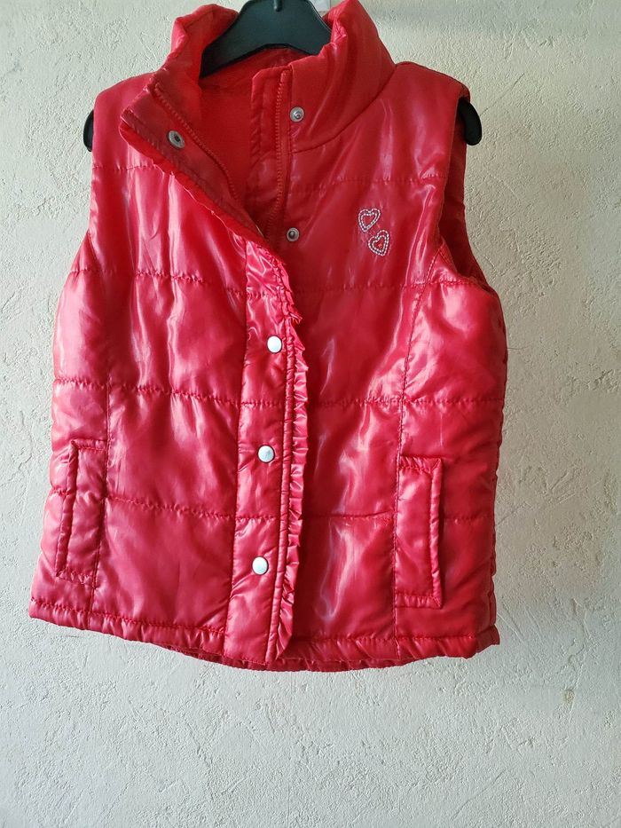 Doudoune rouge sans manches fille 6 ans - photo numéro 4