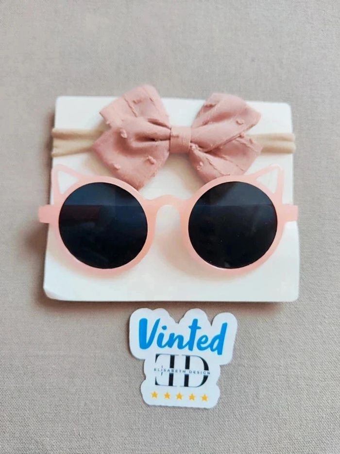 Ensemble lunettes et bandeau bébé enfant - photo numéro 2