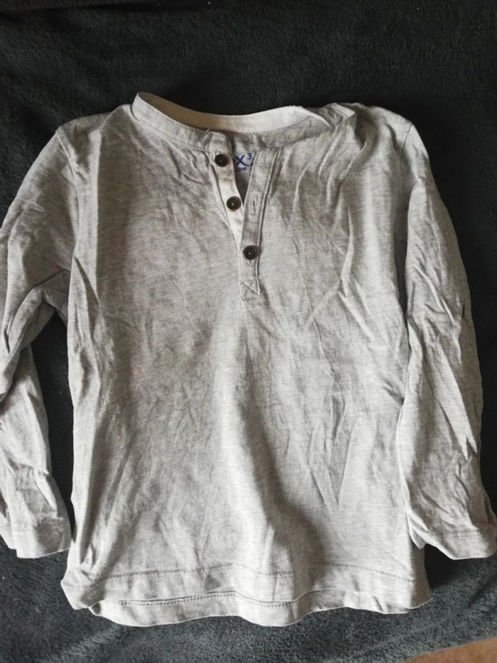 Polo manches longues 3/4 ans