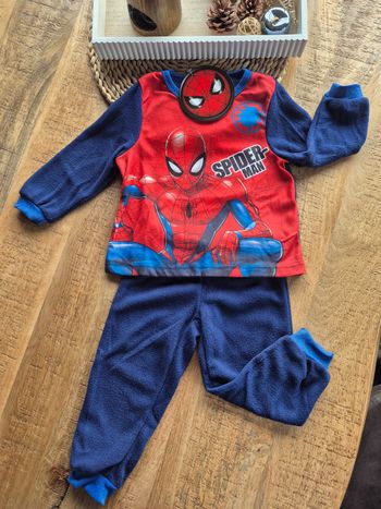 Pyjama Garçon Spiderman Bleu Marine 8 ans