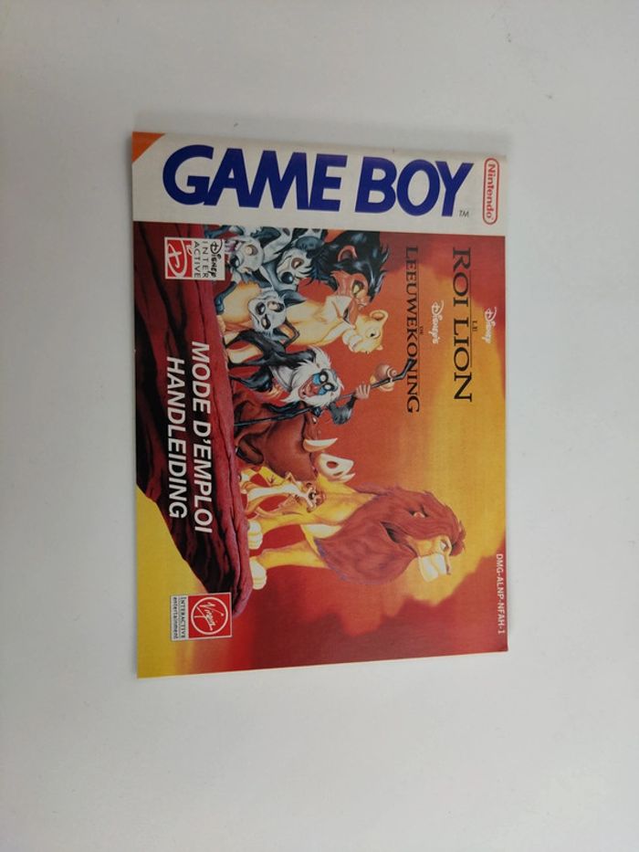 Le Roi Lion - Disney’s Classic - Nintendo Game Boy - PAL nfra 1 - complet - photo numéro 2