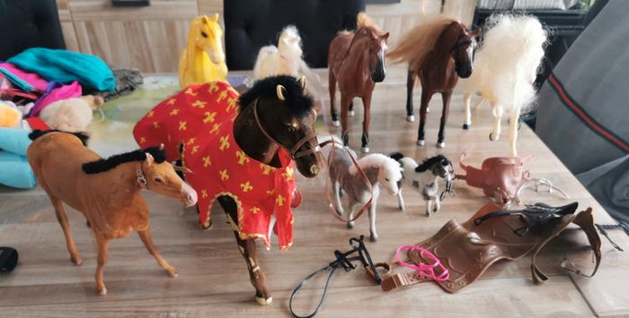 Lot jouet chevaux