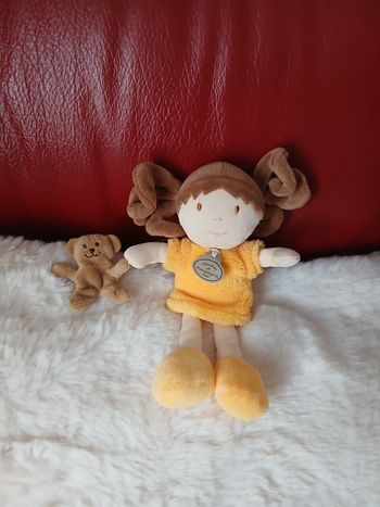 Poupée-chiffon & son doudou * Doudou et compagnie
