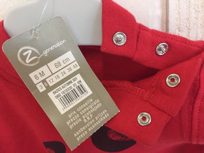 T-shirt ML rouge Neuf - photo numéro 4