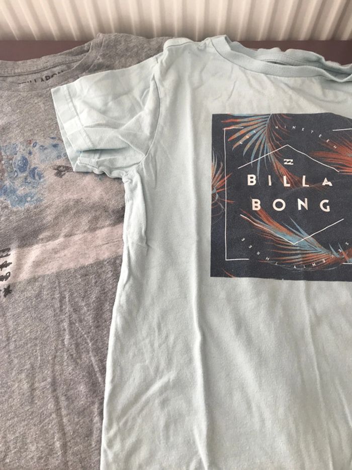 Lot 2 tee shirts Billabong 8 ans