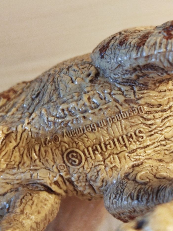 Schleich Parapholosaurus Dinosaure Orange beige et vert - photo numéro 4