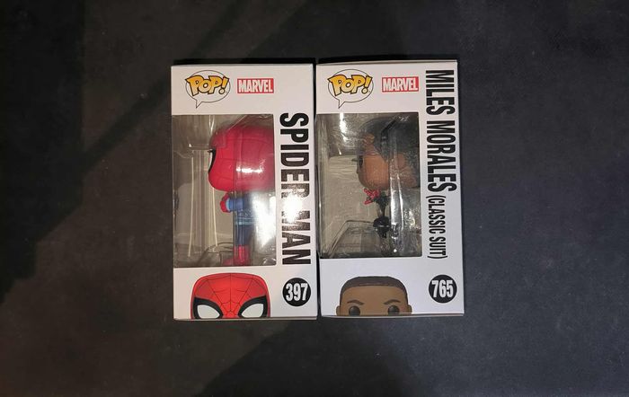 Lot 2 Figurines Funko Pop / Miles Morales « Chase » 765 & Spider-Man 397 / Marvel - photo numéro 3
