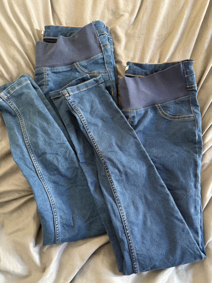 Lot de 2 jeggings de maternité