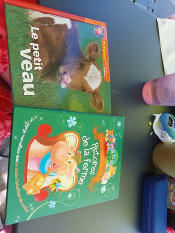 Lot de 2 livres : histoires de la ferme et le petit veau