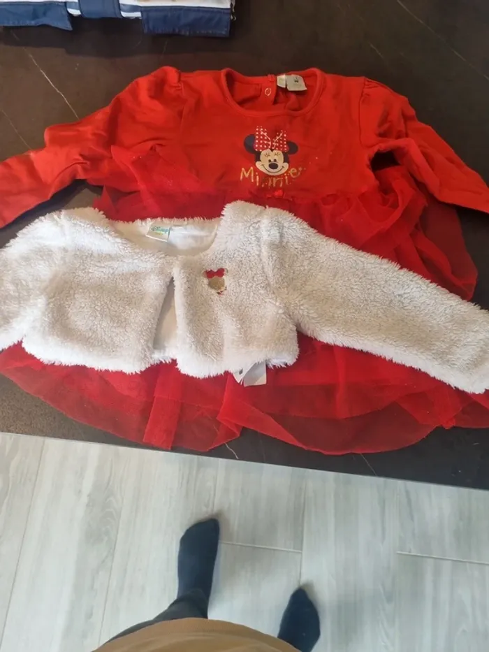 Robe + gilet minnie