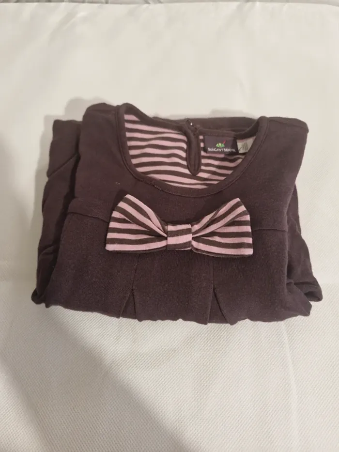 Robe à nœud rayé 7 ans 122 cm Sergent Major - photo numéro 4