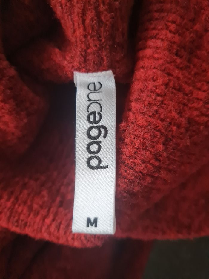 Robe pull chaude col roulé bordeaux – Taille M / 38 – Takko Fashion - photo numéro 6