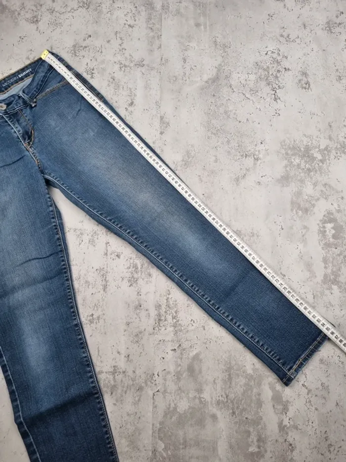 Jean Levi’s Denizen Skinny Bleu – Taille 34 FR Femme (mesures en photos) - photo numéro 5