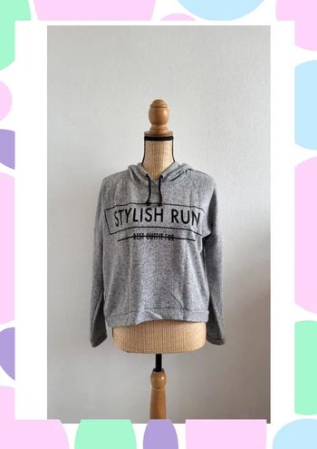 Sweat à capuche gris Gémo