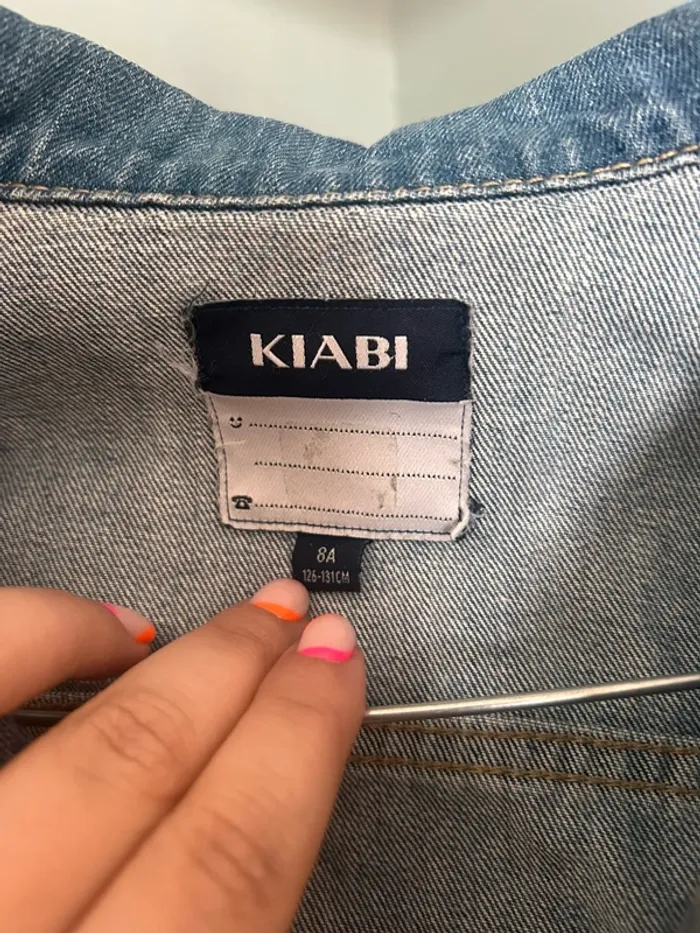 Veste en jeans stitch 8 ans - photo numéro 4