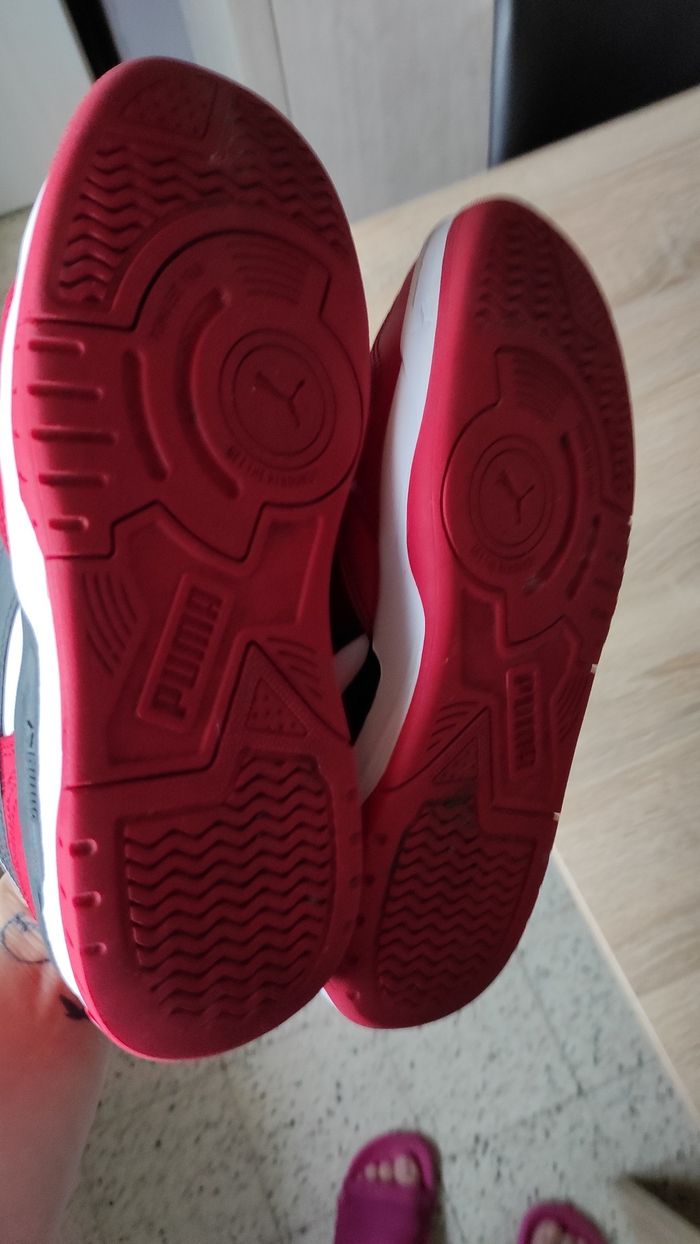 Baskets Puma Rouge, Blanc & Noir - Taille 40 - photo numéro 8