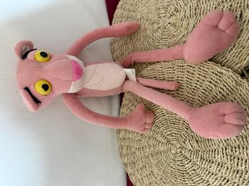 Peluche Panthère rose GRUPO MOYA Pink Panther yeux plastique