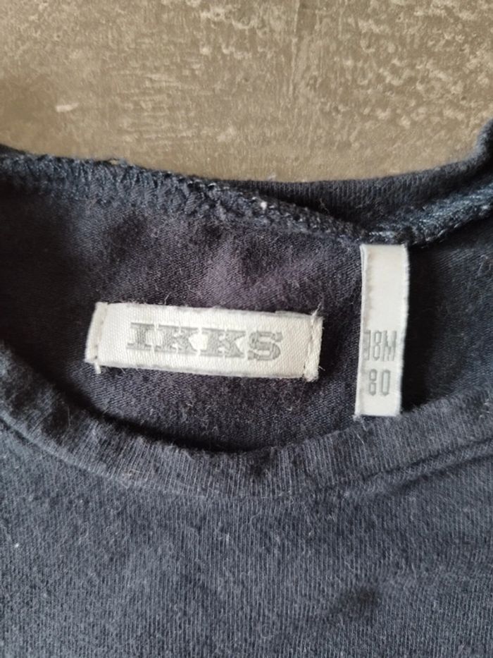 Lot gilet hiver rouge + tee shirt manches longues marine - photo numéro 7