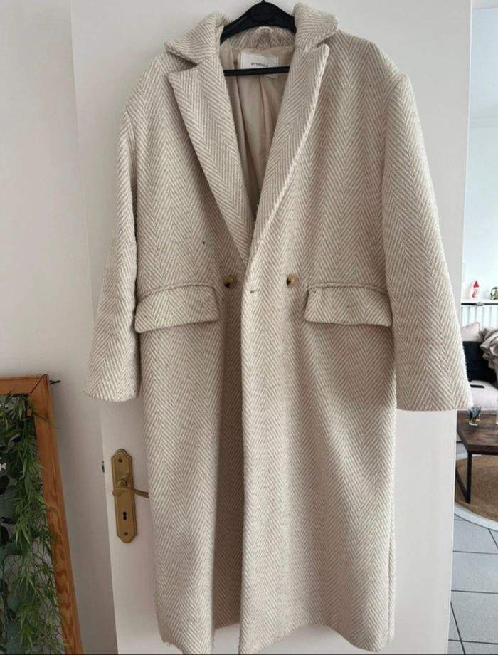 Manteau long beige - photo numéro 3