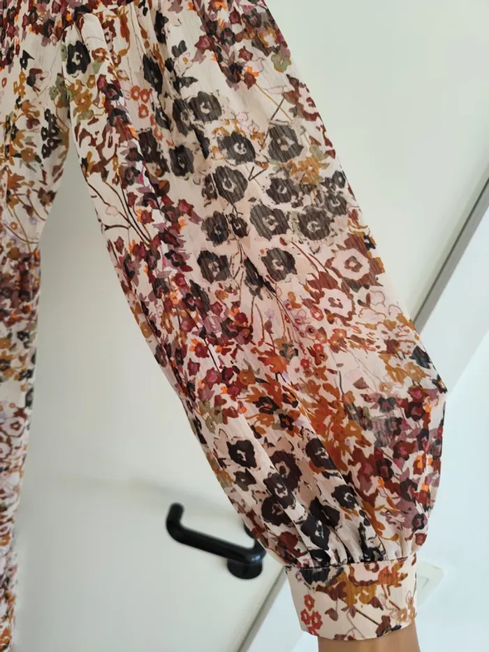 Superbe robe Esprit style bohème fleurie avec jupon M - photo numéro 8