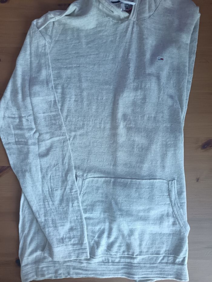 Pull a capuche léger écru Tommy Hilfiger - photo numéro 5