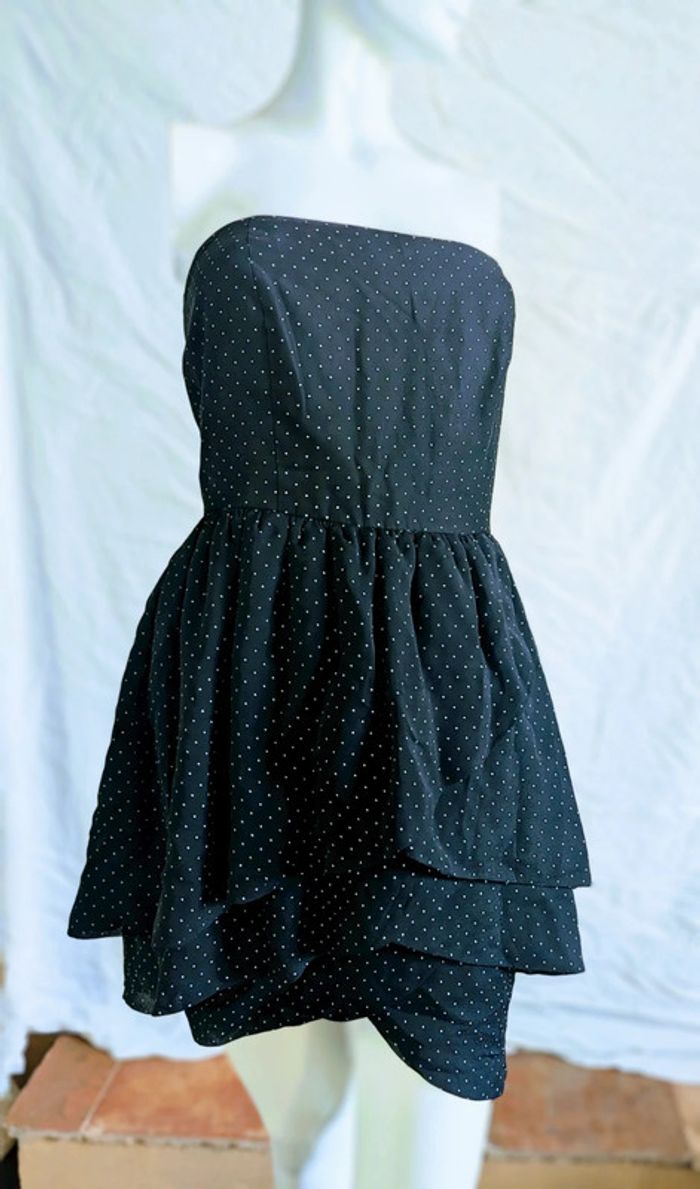 Robe bustier à pois S