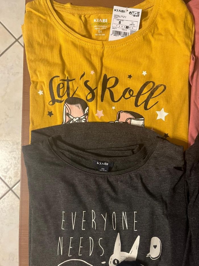 🩷 lot Tee-shirts ml 8 ans fille 🩷 - photo numéro 2