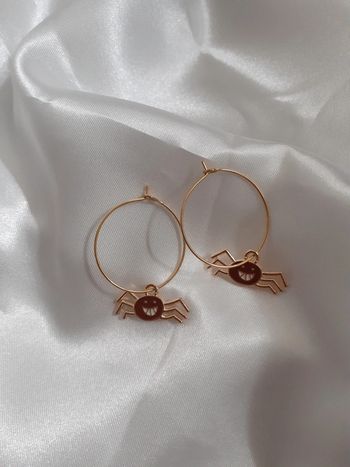 Boucles d'oreilles pendentif araignée 🕷