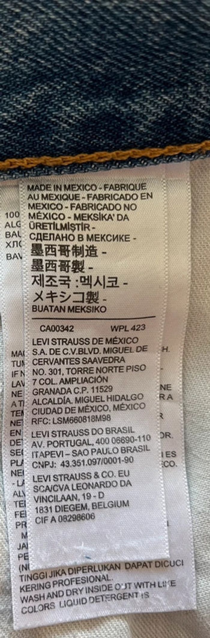 Jean/pantalon bleu clair Levi's 550 pour homme, taille : W 40 L 32 (50 taille française) - photo numéro 8