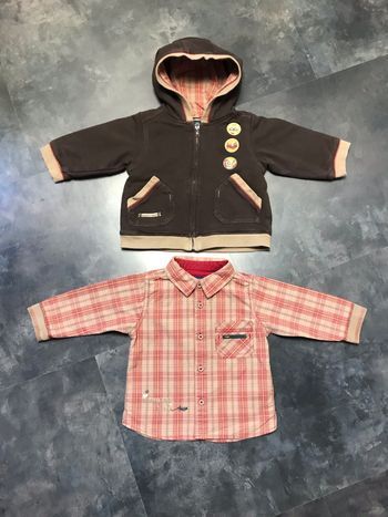 Ensemble gilet et chemise 12 mois Sergent-major