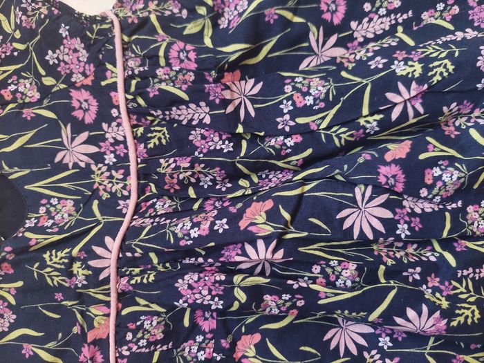 Robe bleu marine fleurie été - photo numéro 2