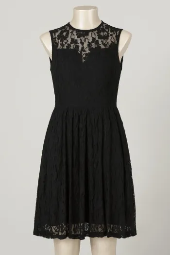 🌹 Élégante robe noire en dentelle – Taille xxl