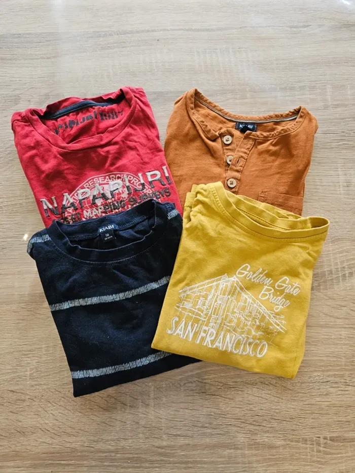 Lot tee shirt manches longues 5 ans