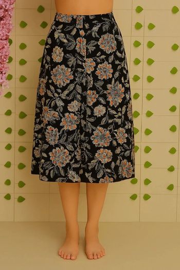🌸Jupe Mi-longue Fleurie Promod Taille 36🌸