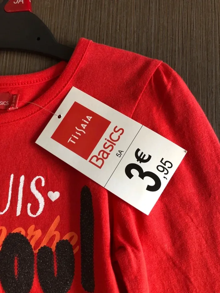 Tee shirt manches longues fille 5 ans - photo numéro 5