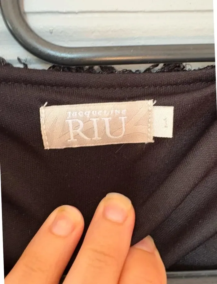 Veste noire moumoute Jacqueline Riu taille S - photo numéro 4
