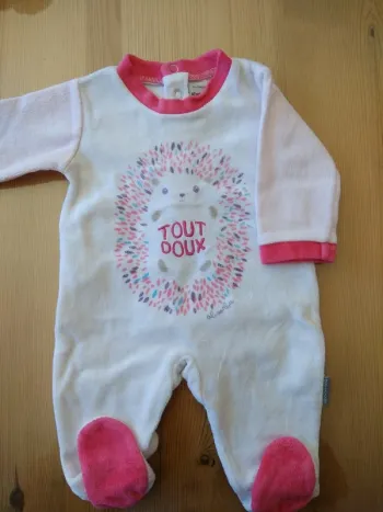 Pyjama velours 3mois absorba