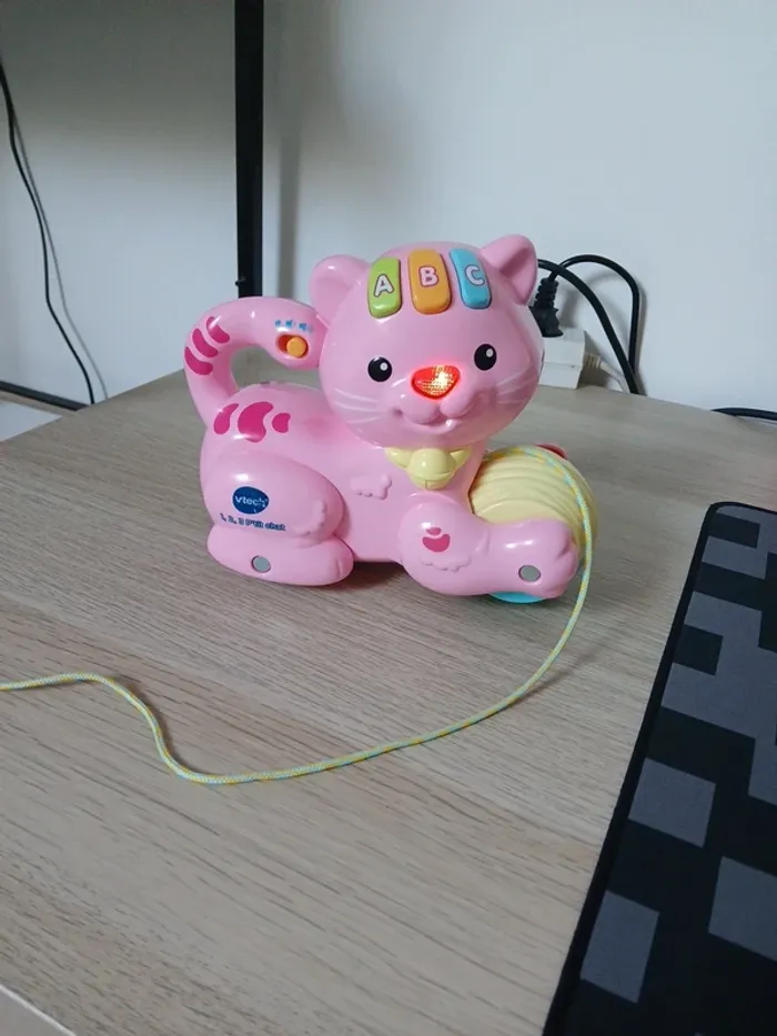 123 petit chat jouet a rouler