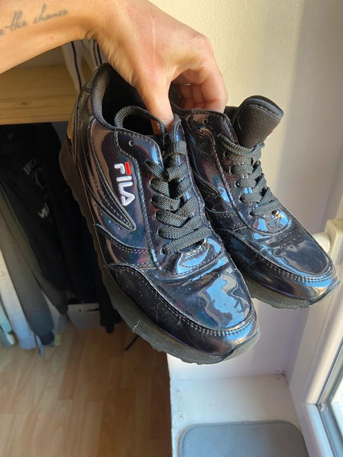 Basket Fila noires vernies - photo numéro 8