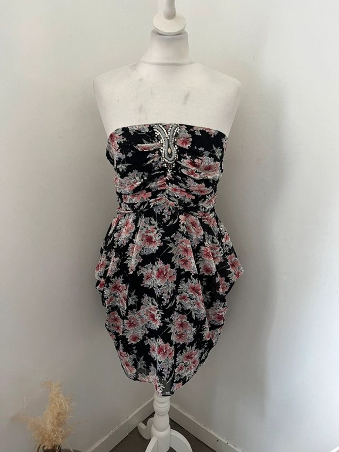 Robe bustier à fleurs Sandro M